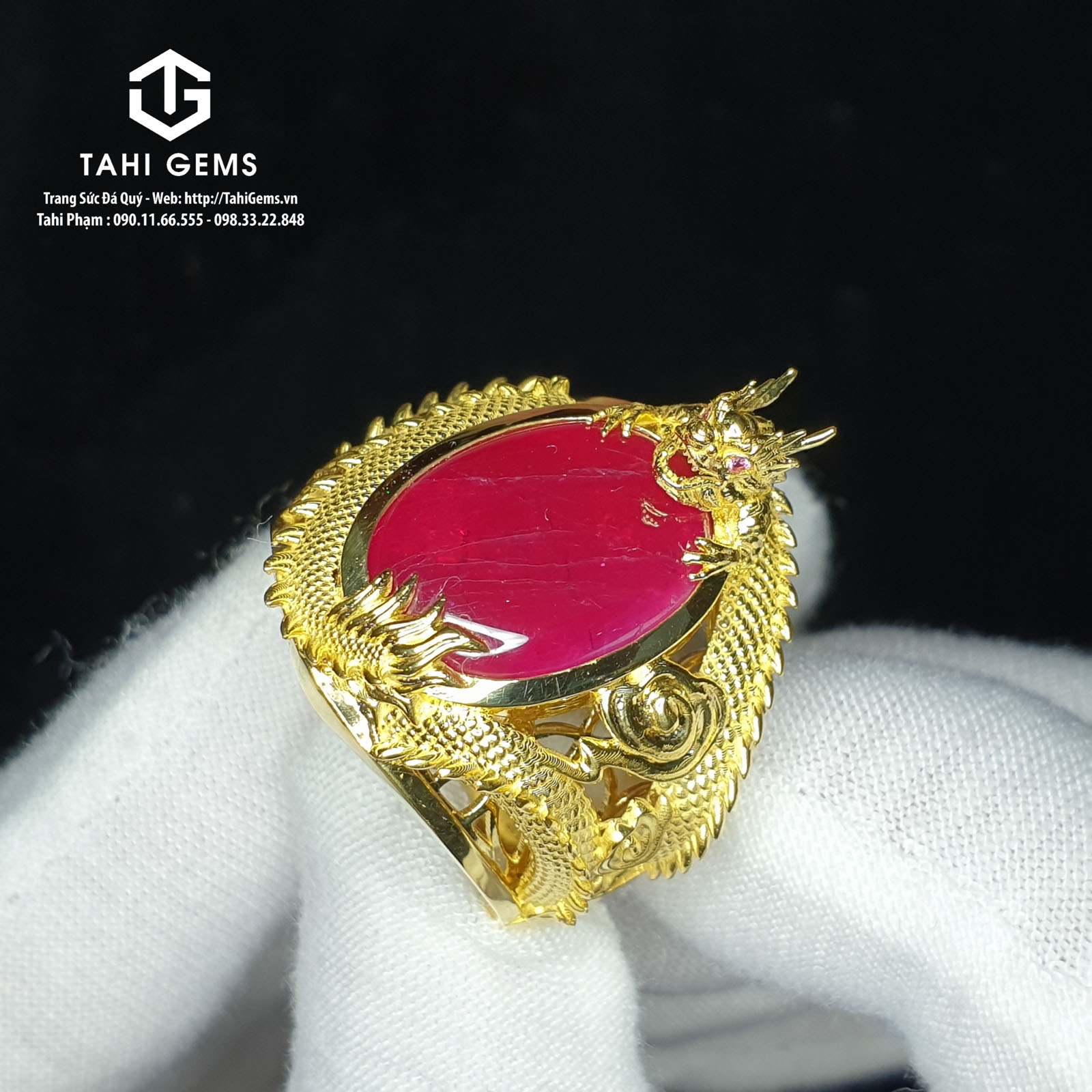 Tổng hợp mẫu nhẫn nam sapphire đẹp màu đỏ 